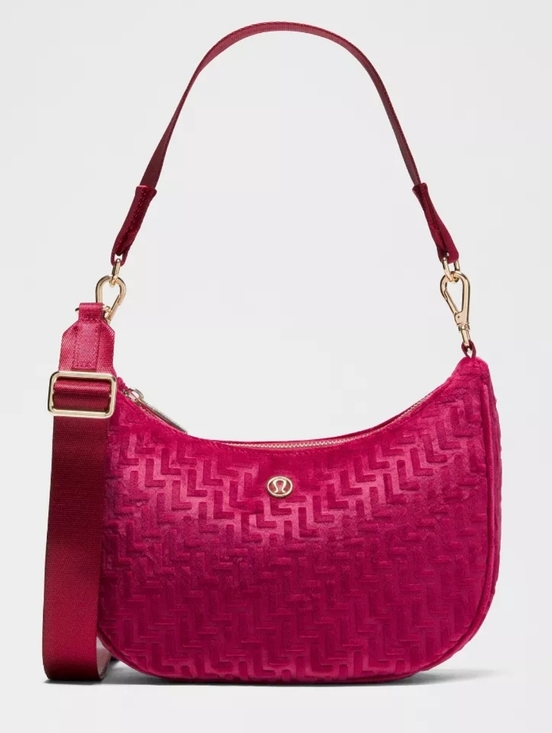 lululemon athletica Handbags - *NWT* LULULEMON City Essentials Small Shoulder Bag 3L L Monogram Velvet